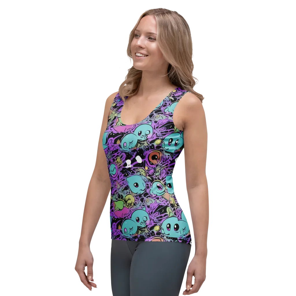 Neon Dreamlings on Women's Tank Top — Left Front