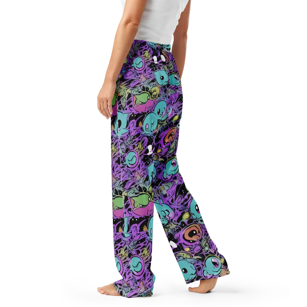 Neon Dreamlings on Women's Pajama Pants — Left