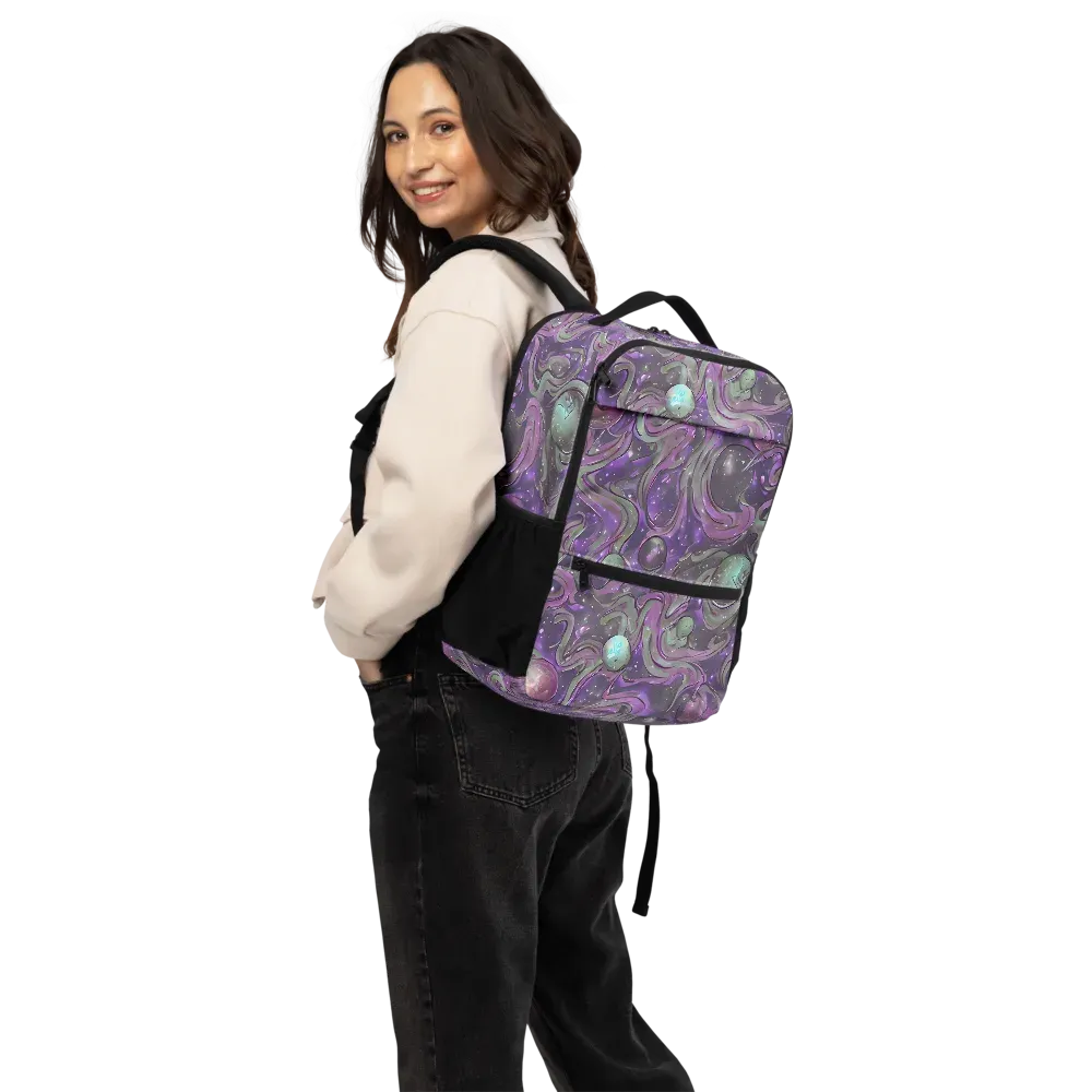 Amethyst Orbit on Utility Backpack — Back