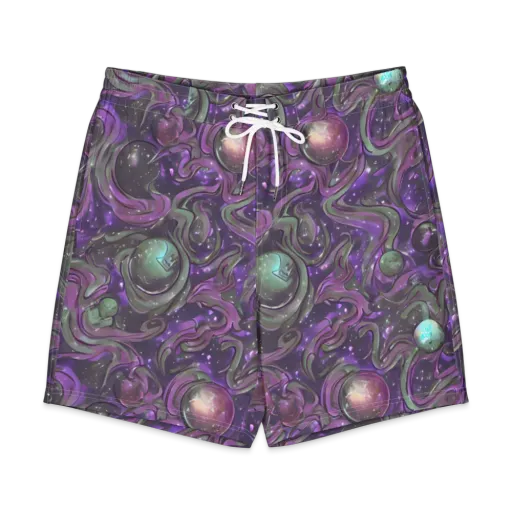 Amethyst Orbit on a Men's Board Shorts