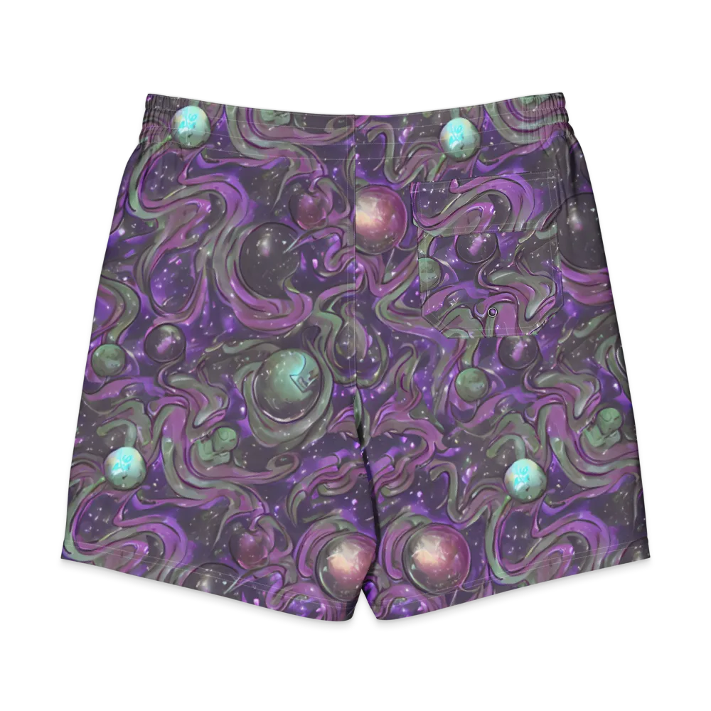 Amethyst Orbit on Men's Board Shorts — Back