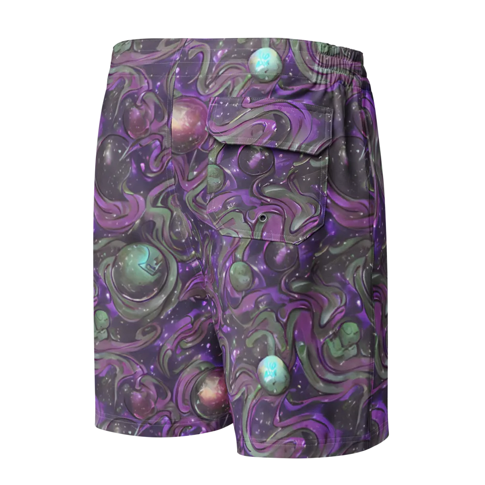 Amethyst Orbit on Men's Board Shorts — Back