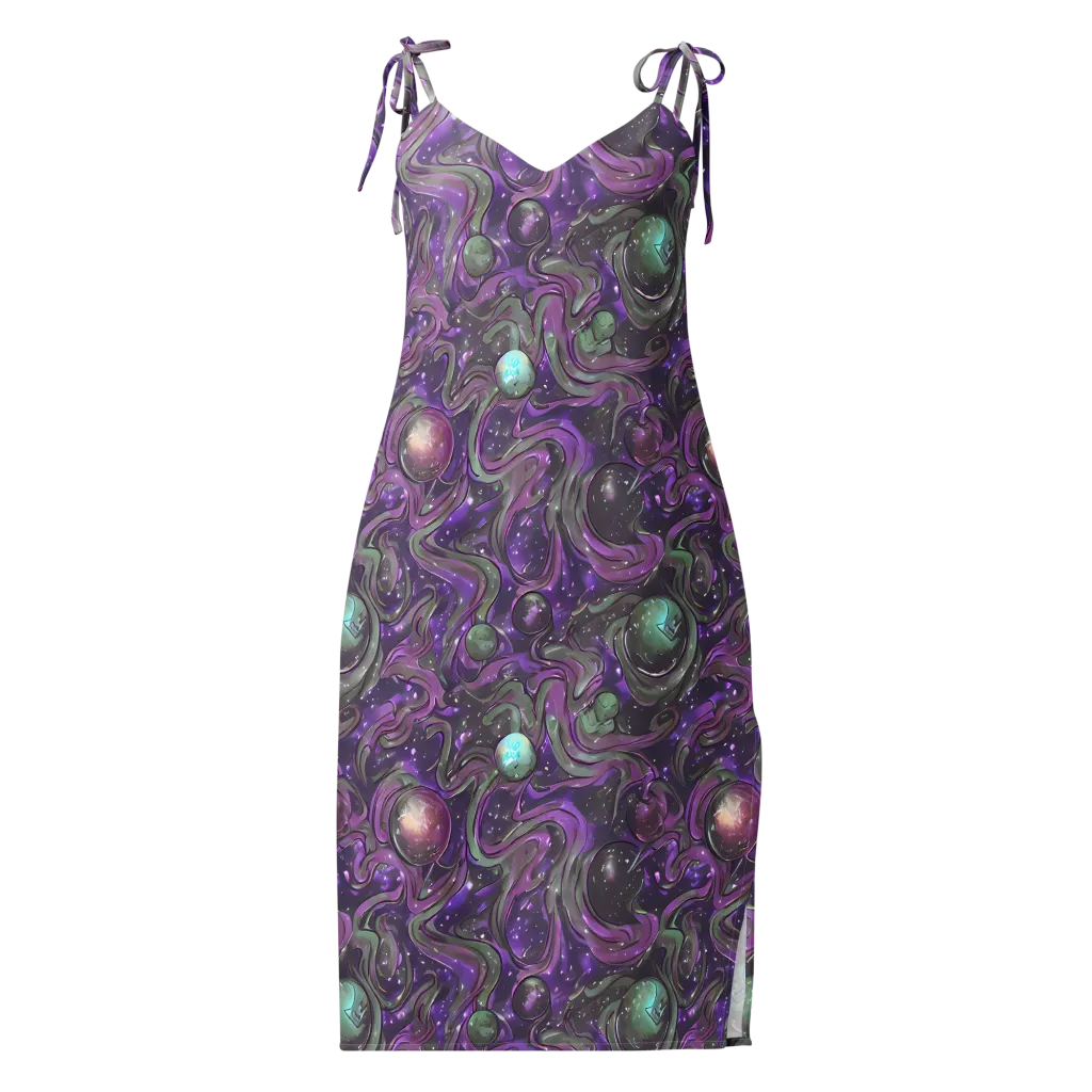 Amethyst Orbit on Slip Dress — Front