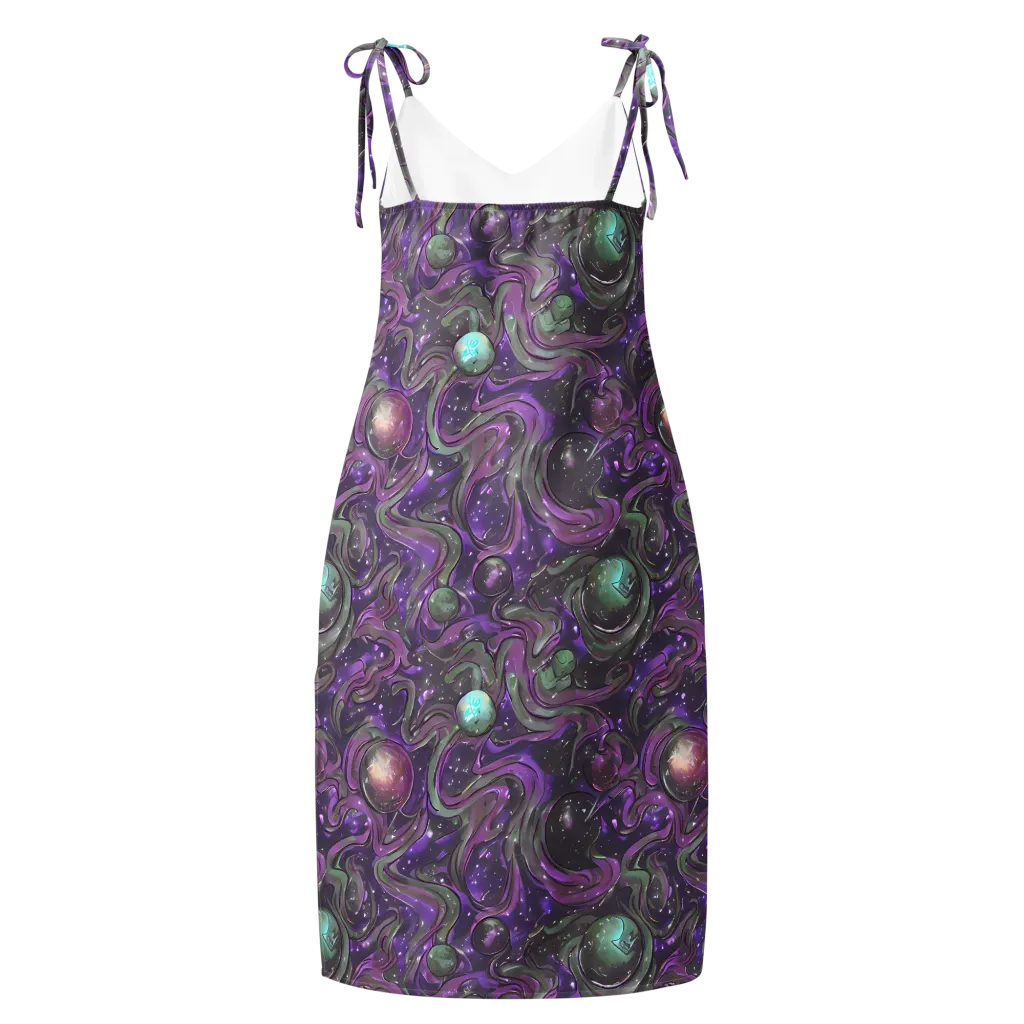 Amethyst Orbit on Slip Dress — Back