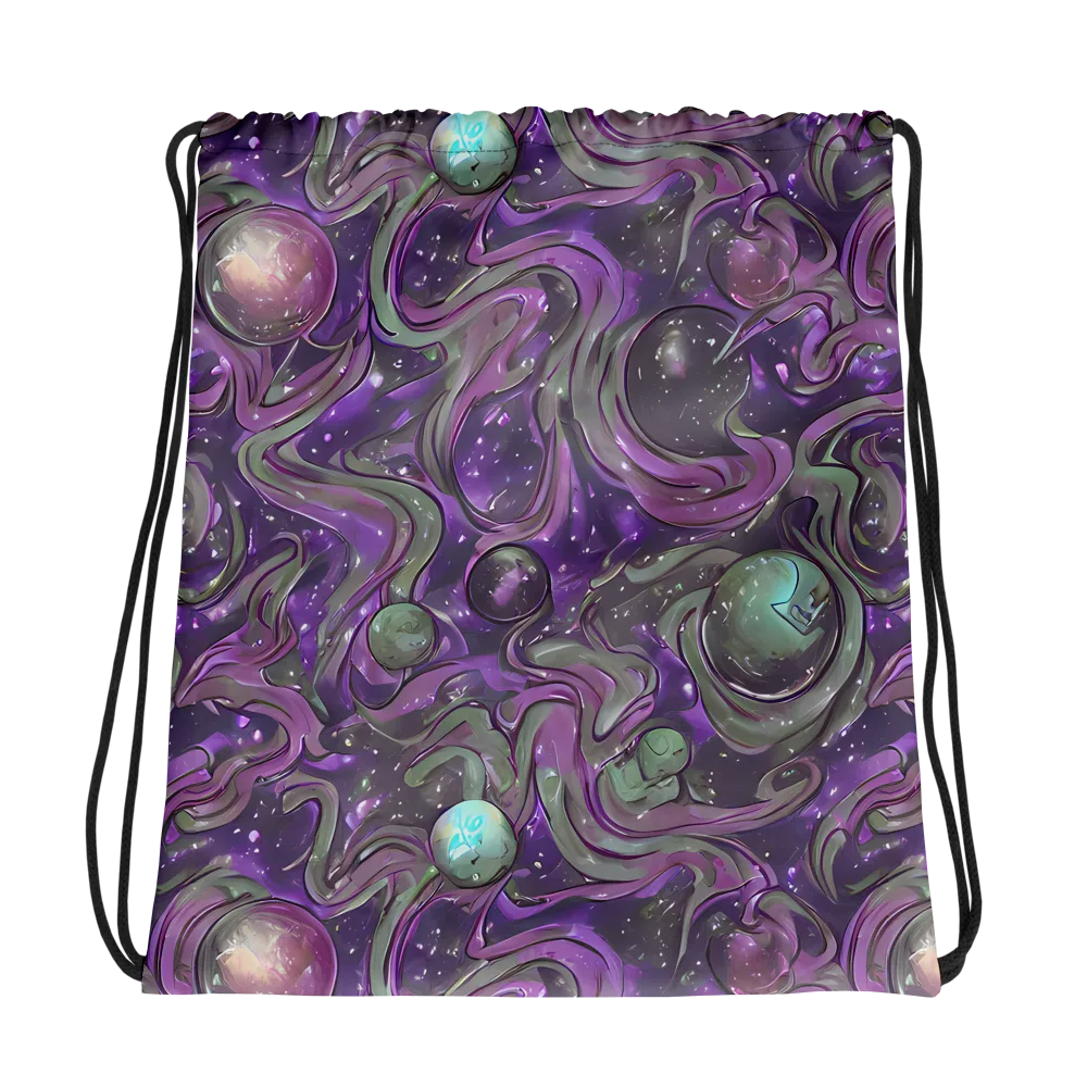 Amethyst Orbit on Drawstring Bag — Photo