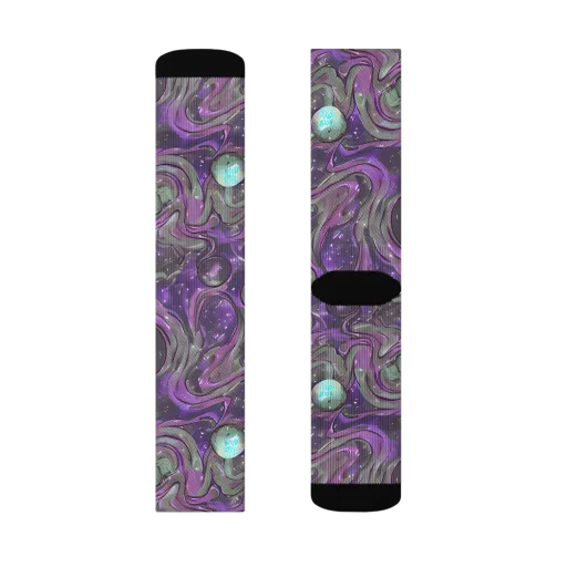 Amethyst Orbit on a Socks