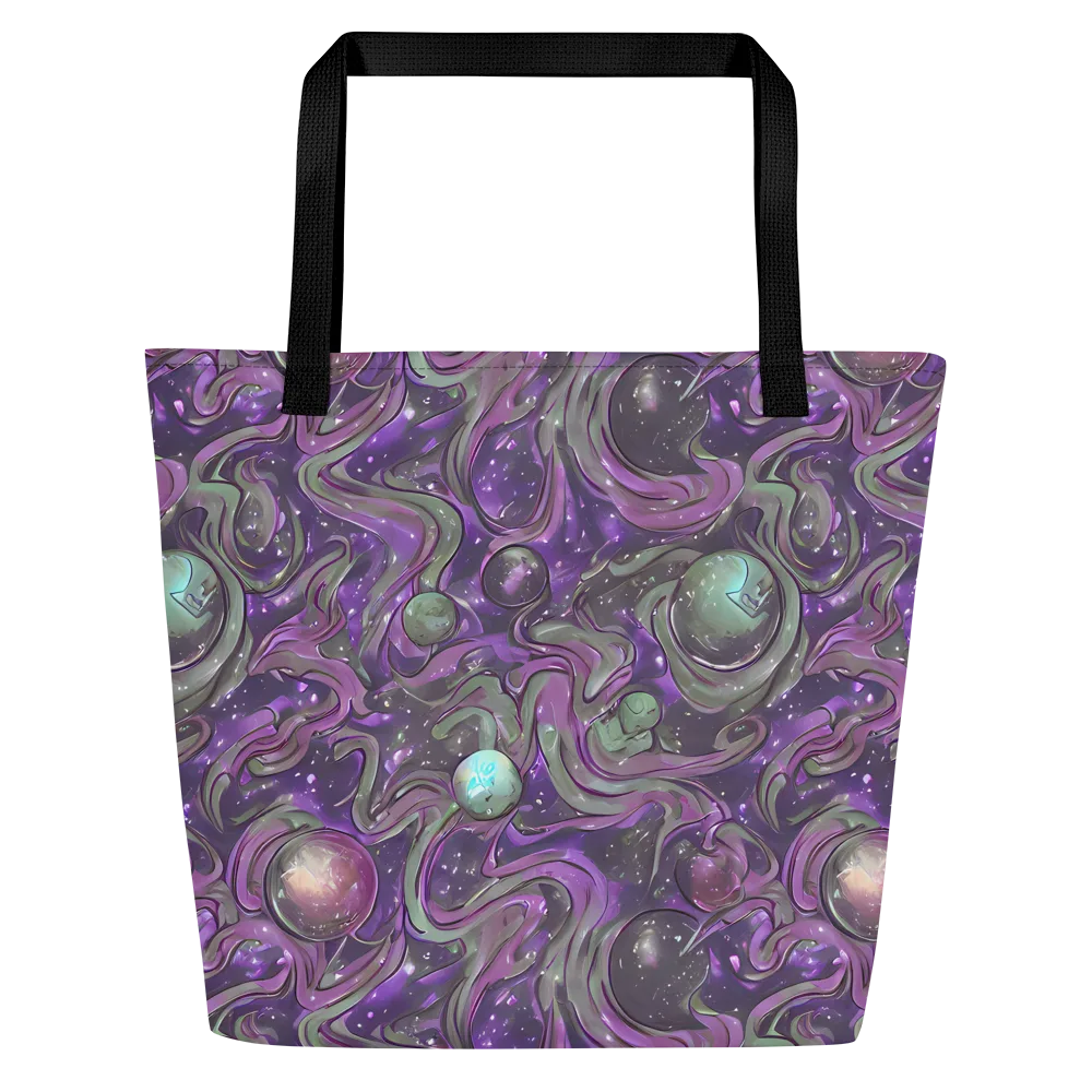 Amethyst Orbit on Large Tote Bag W/ Pocket — Front