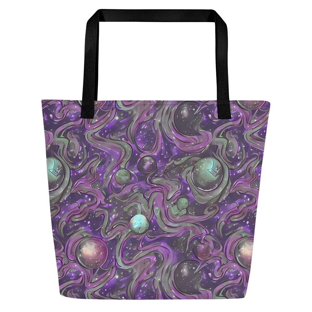 Amethyst Orbit on Large Tote Bag W/ Pocket — Front