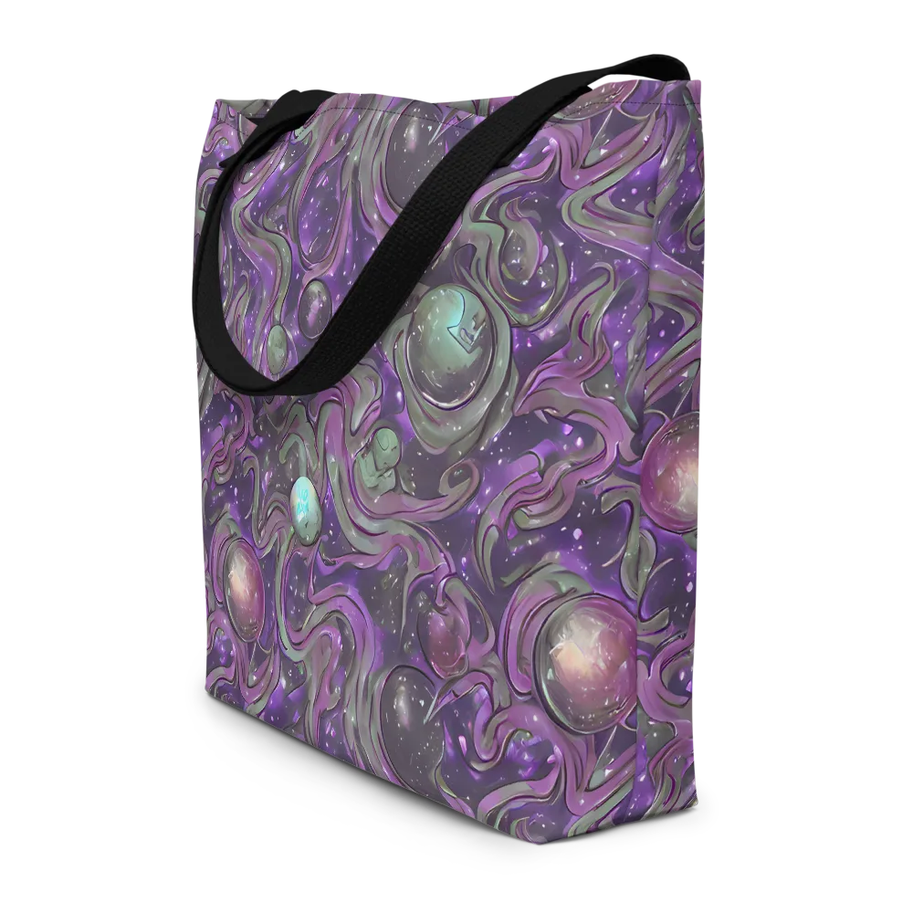 Amethyst Orbit on Large Tote Bag W/ Pocket — Front