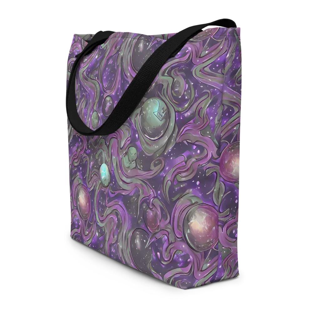 Amethyst Orbit on Large Tote Bag W/ Pocket — Front