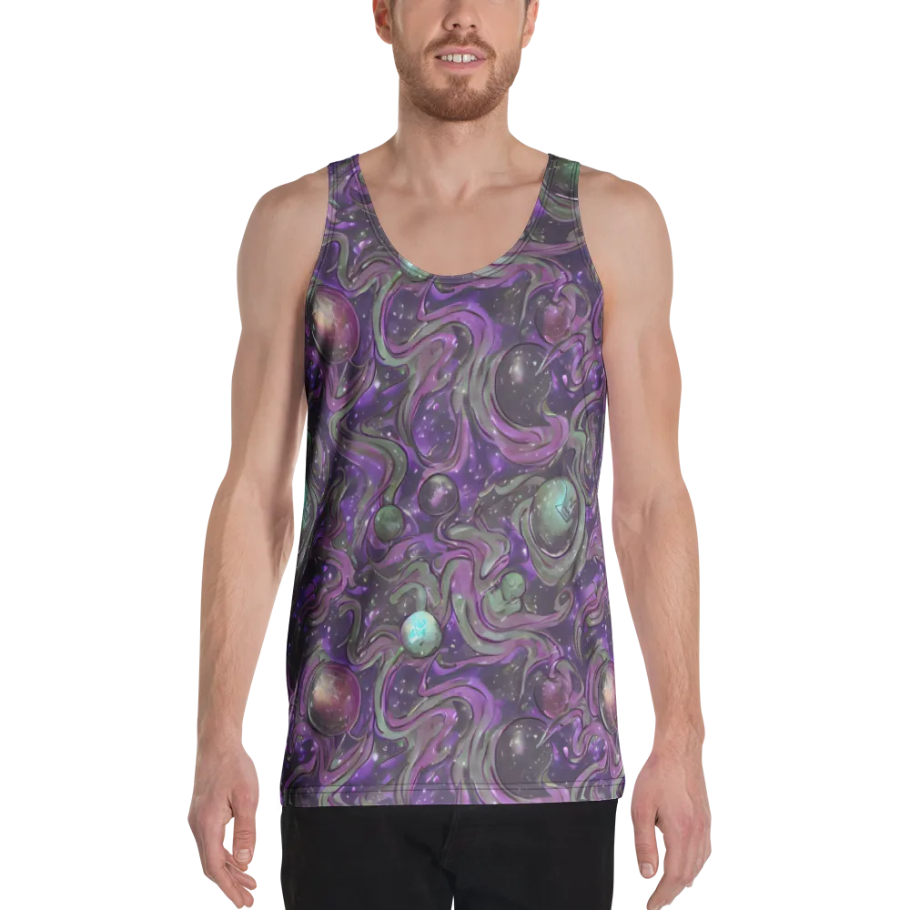 Amethyst Orbit on Men's Tank Top — Front