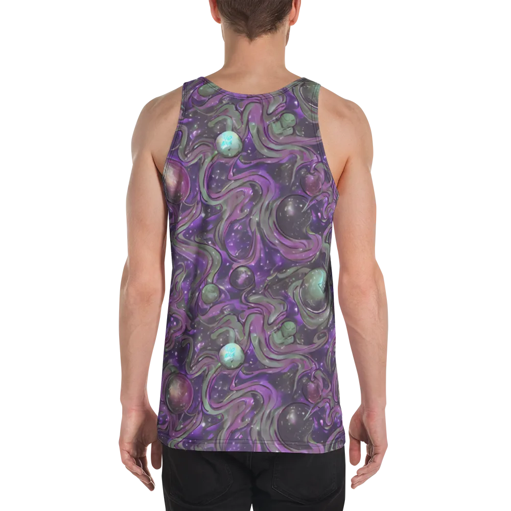 Amethyst Orbit on Men's Tank Top — Back