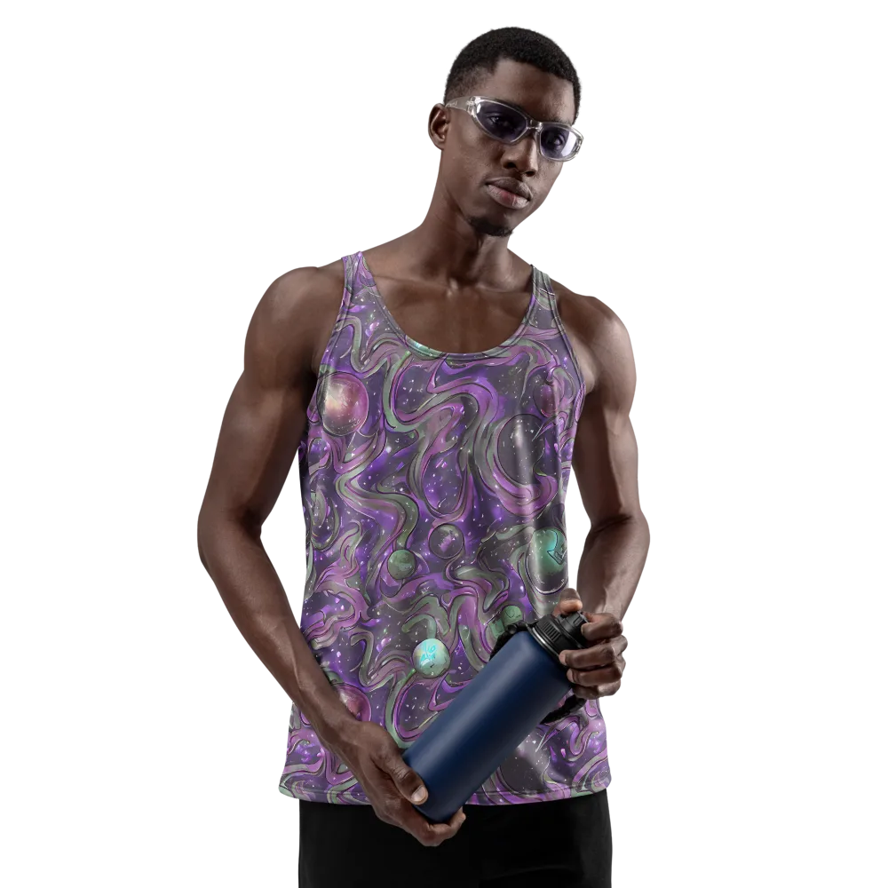 Amethyst Orbit on Men's Tank Top — Front
