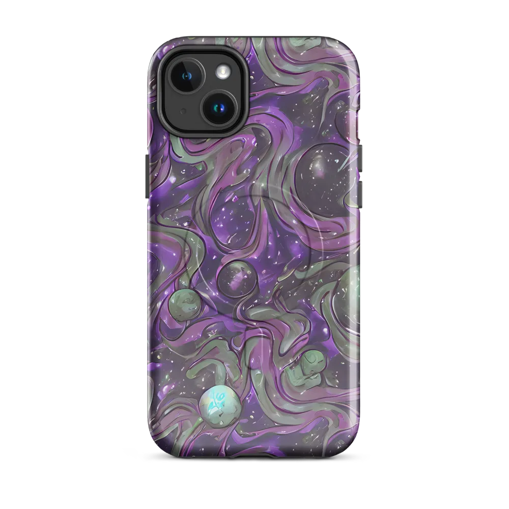 Amethyst Orbit on MagSafe Tough Case for iPhone® — Front