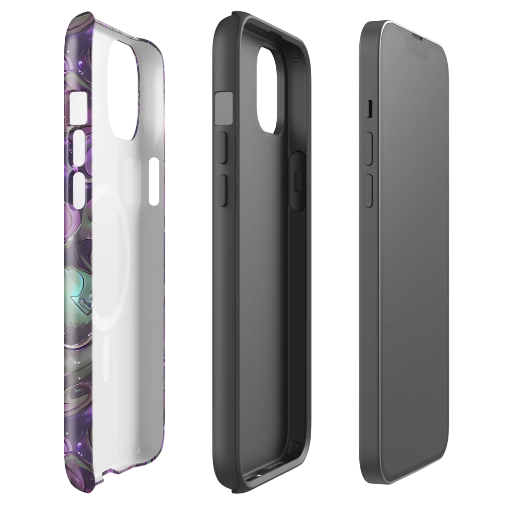 Amethyst Orbit on MagSafe Tough Case for iPhone® — Front