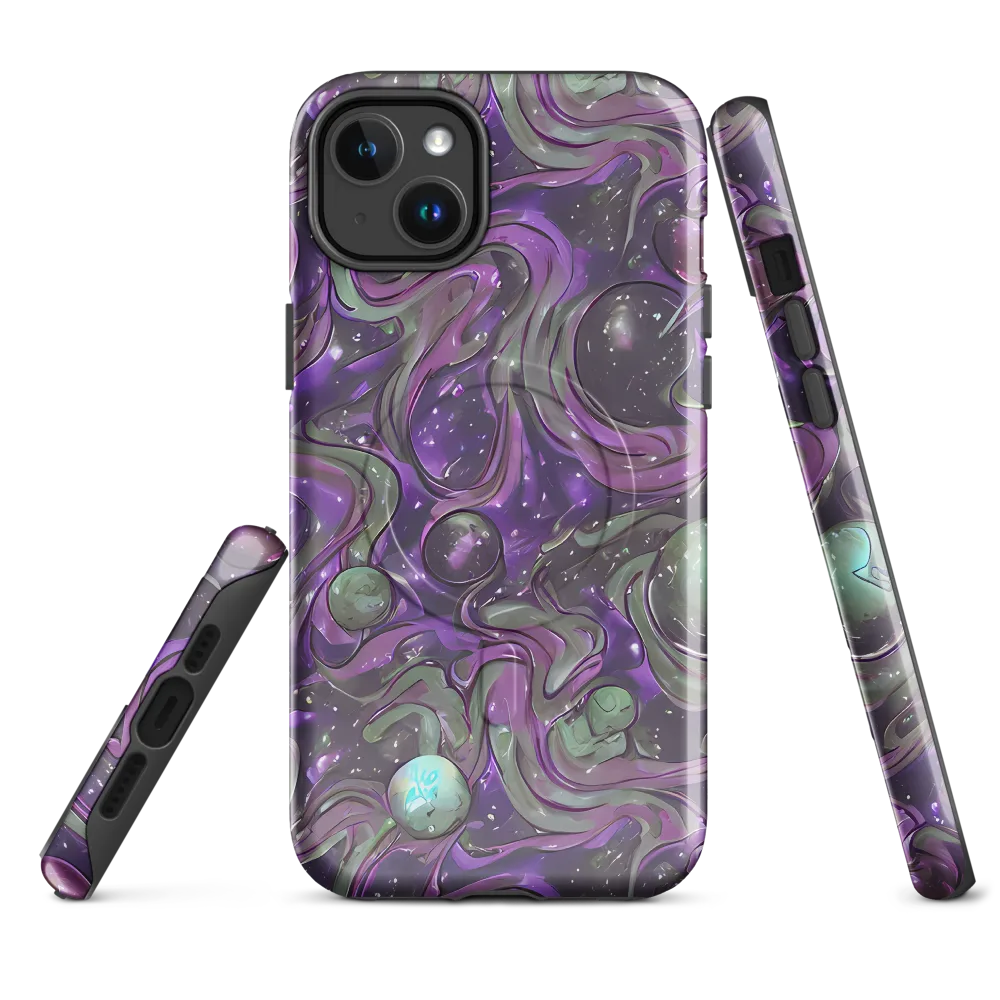 Amethyst Orbit on MagSafe Tough Case for iPhone® — Front
