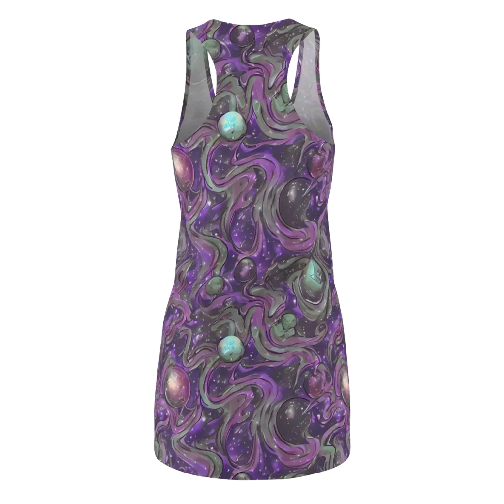 Amethyst Orbit on Racerback Dress — Back