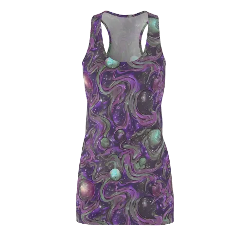 Amethyst Orbit on a Racerback Dress