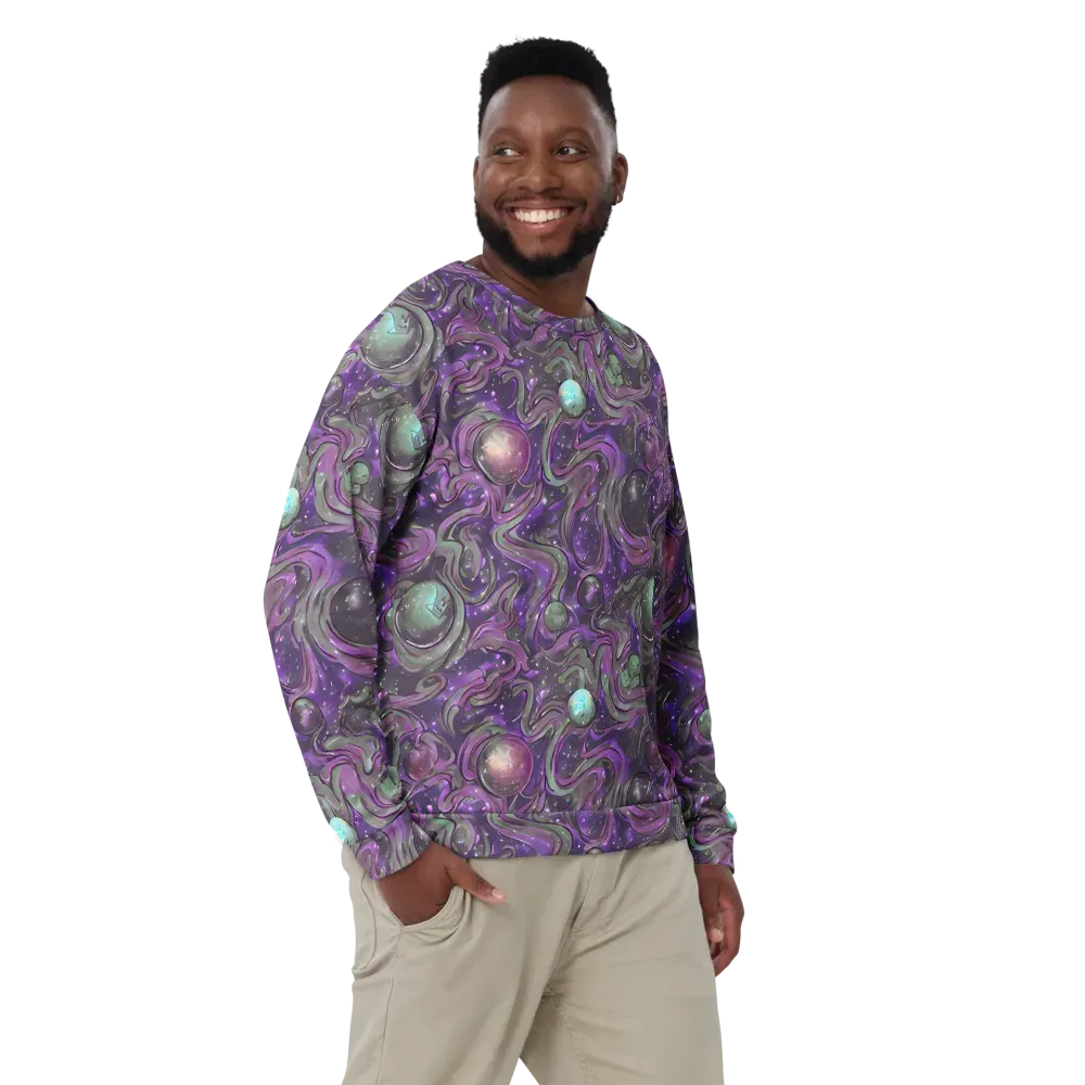 Amethyst Orbit on Sweatshirt — Front