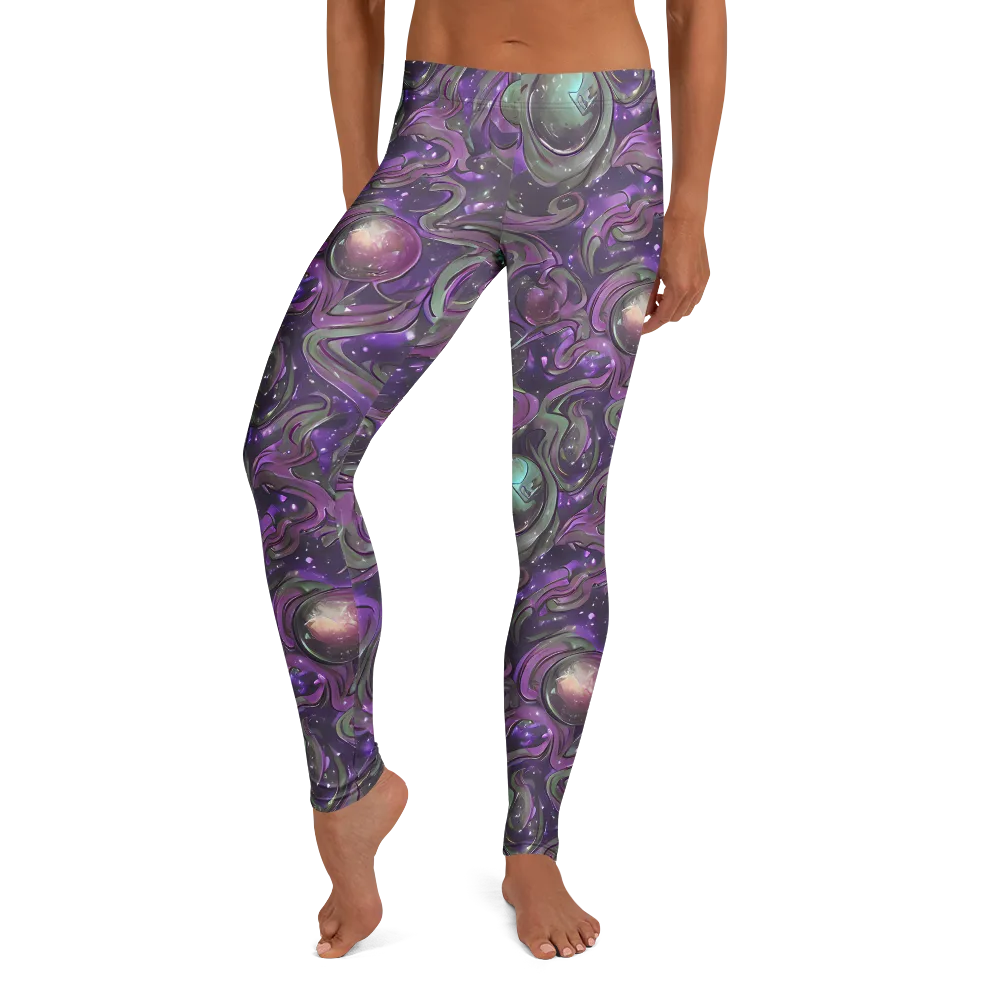 Amethyst Orbit on Leggings — Front