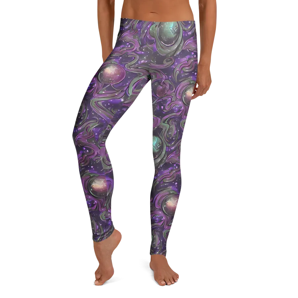 Amethyst Orbit on Leggings — Front