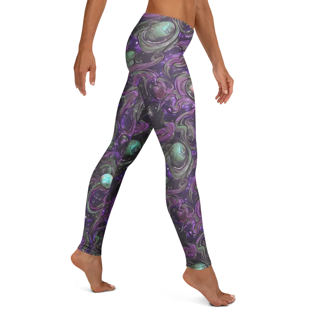 Amethyst Orbit on Leggings — Right