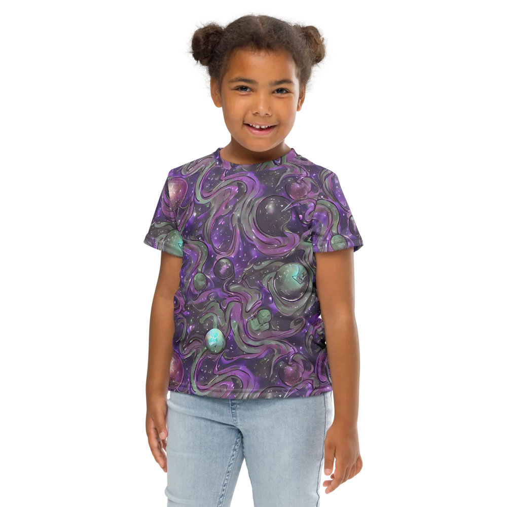 Amethyst Orbit on Kids Crew Neck T-Shirt — Front