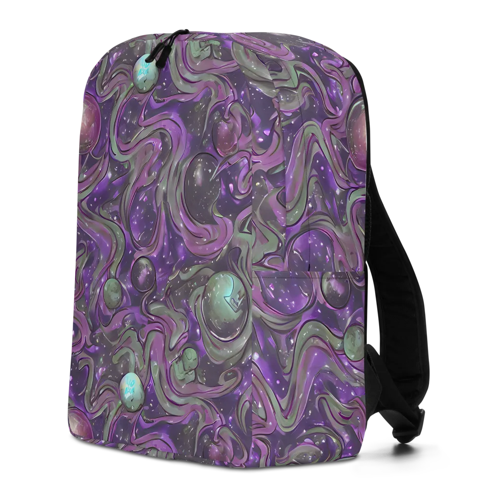 Amethyst Orbit on Minimalist Backpack — Left
