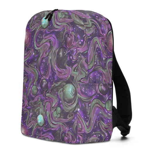 Amethyst Orbit on a Minimalist Backpack