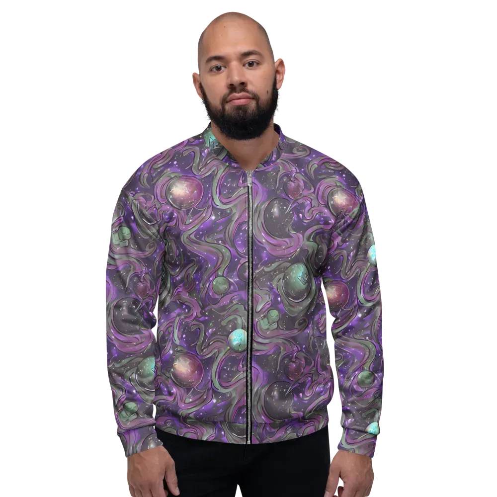Amethyst Orbit on Bomber Jacket — Front