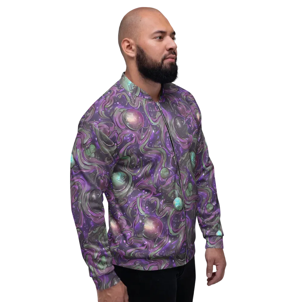 Amethyst Orbit on Bomber Jacket — Right