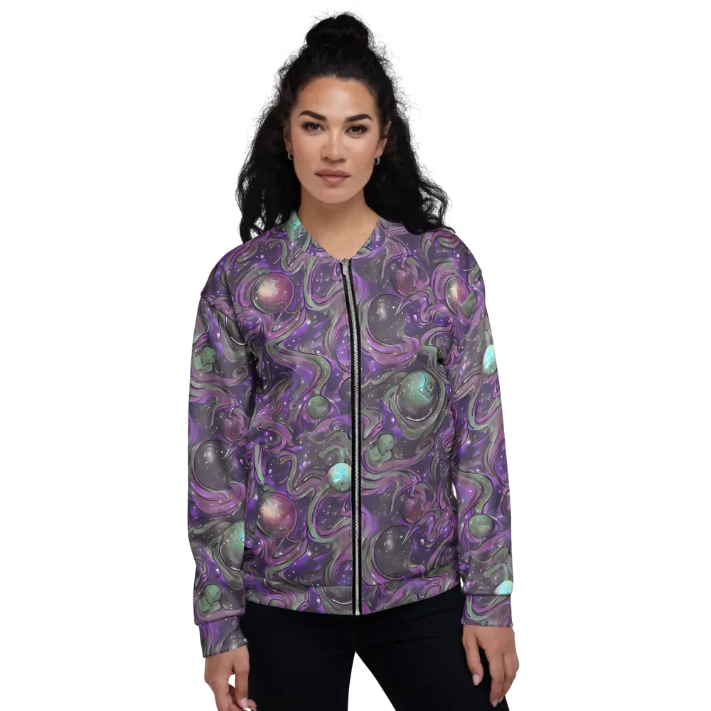 Amethyst Orbit on Bomber Jacket — Front