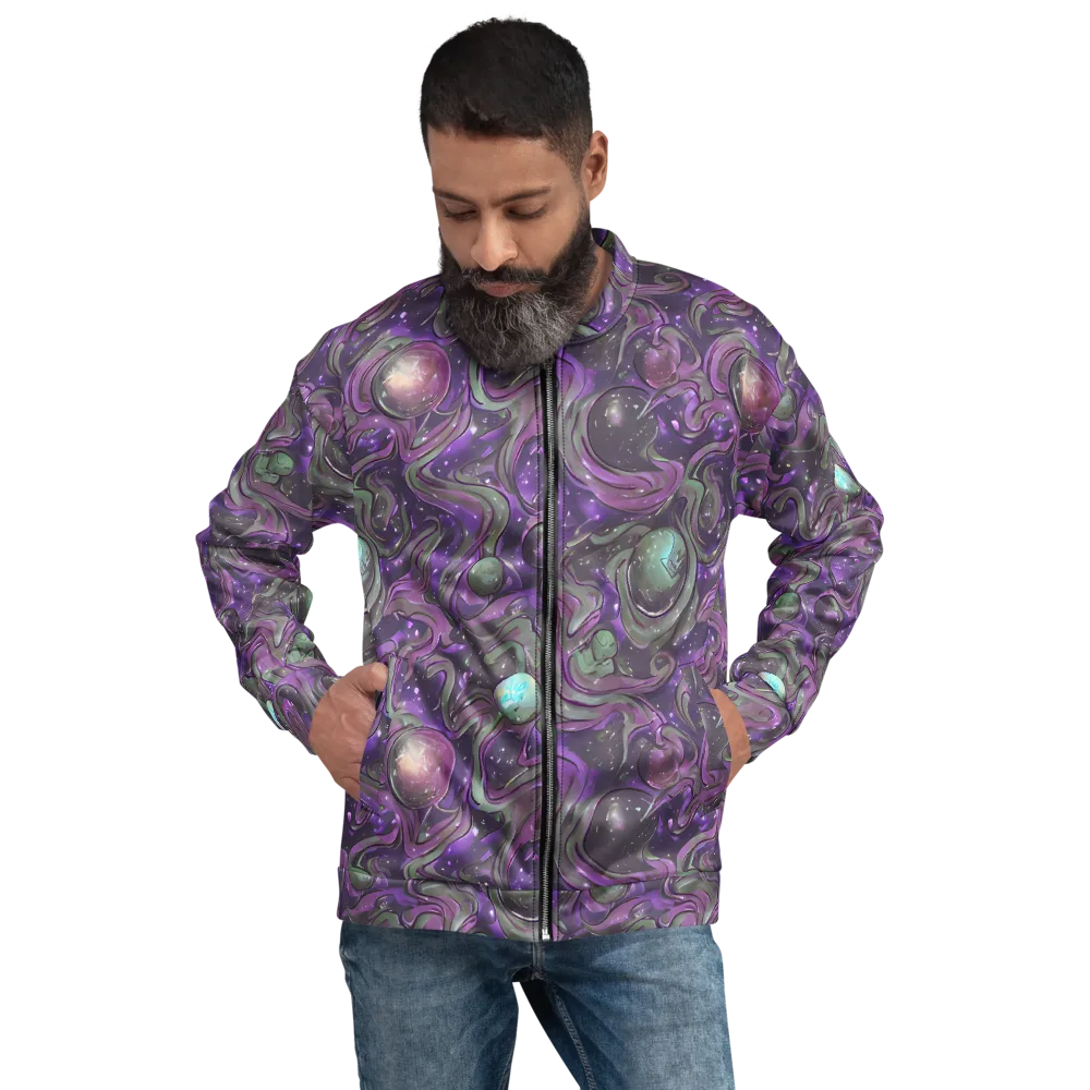Amethyst Orbit on Bomber Jacket — Front