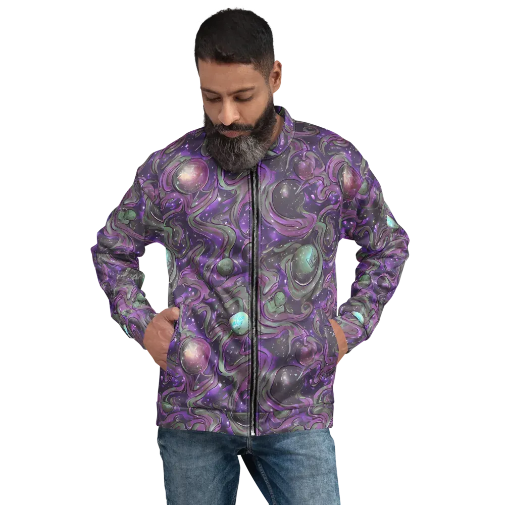 Amethyst Orbit on Bomber Jacket — Front
