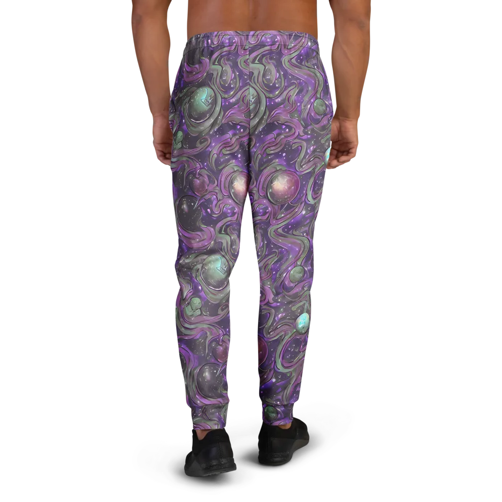 Amethyst Orbit on Men's Joggers — Back