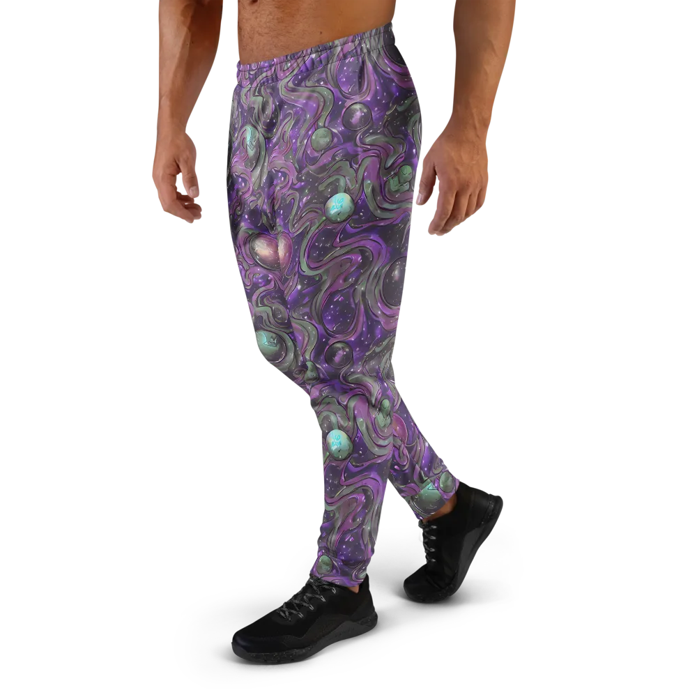 Amethyst Orbit on Men's Joggers — Left