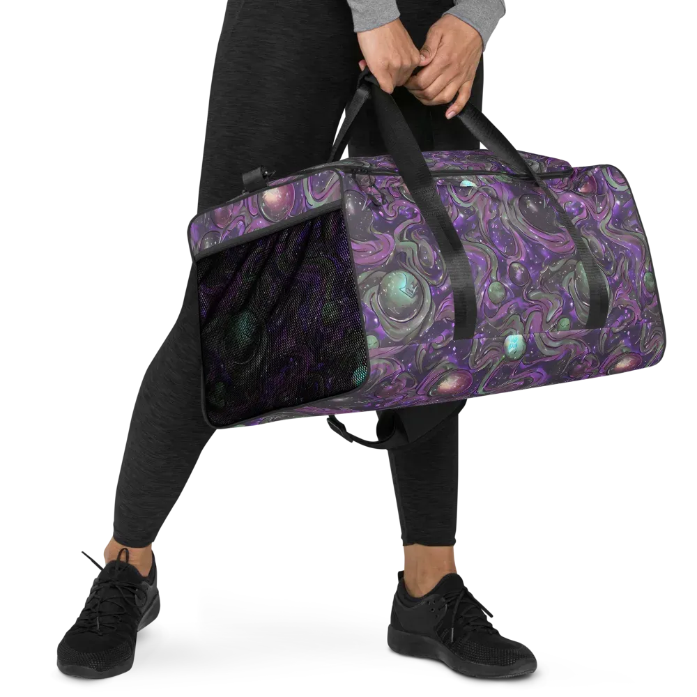 Amethyst Orbit on Duffle Bag — Right Front