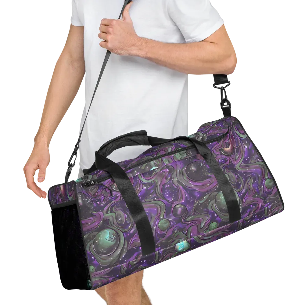 Amethyst Orbit on Duffle Bag — Right Front