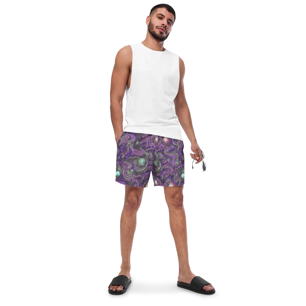Amethyst Orbit on Swim Trunks — Front
