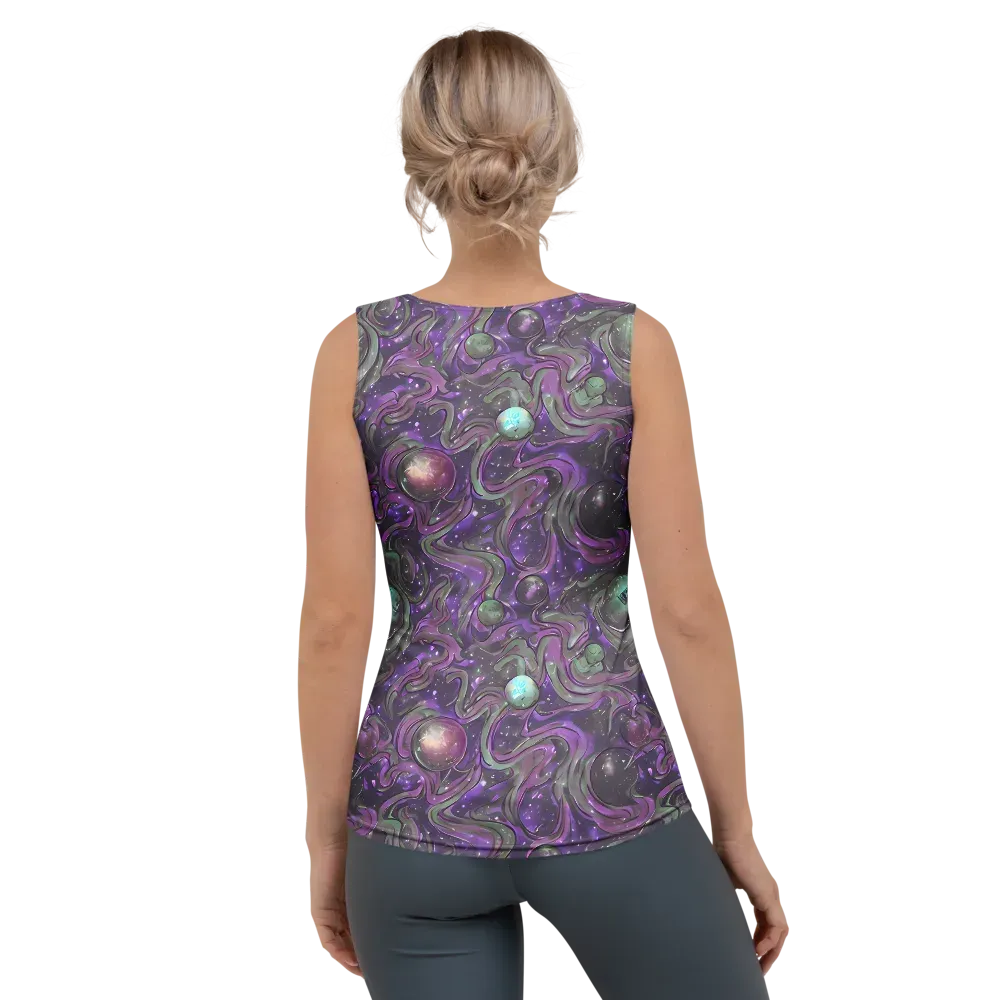 Amethyst Orbit on Women's Tank Top — Back