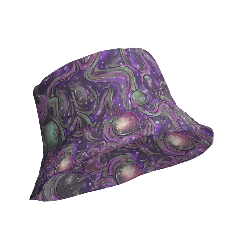 Amethyst Orbit on Reversible Bucket Hat — Product details Outside