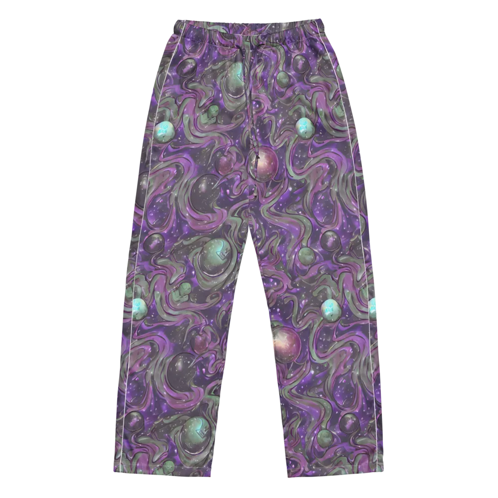 Amethyst Orbit on Women's Pajama Pants — Front