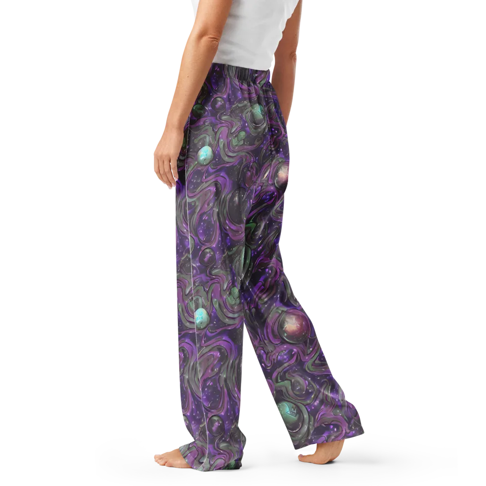 Amethyst Orbit on Women's Pajama Pants — Left