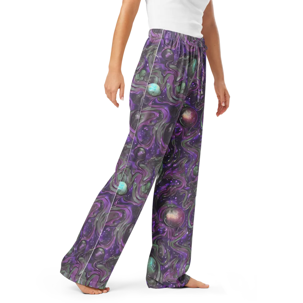 Amethyst Orbit on Women's Pajama Pants — Right Front