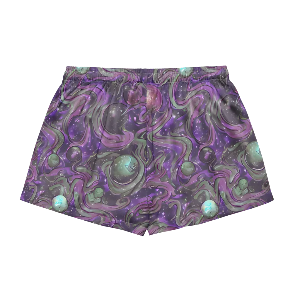 Amethyst Orbit on Women's Pajama Shorts — Back