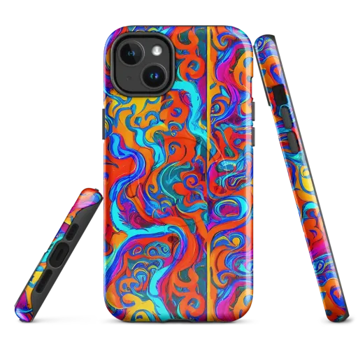 Cobalt Coral Maze on a MagSafe Tough Case for iPhone®