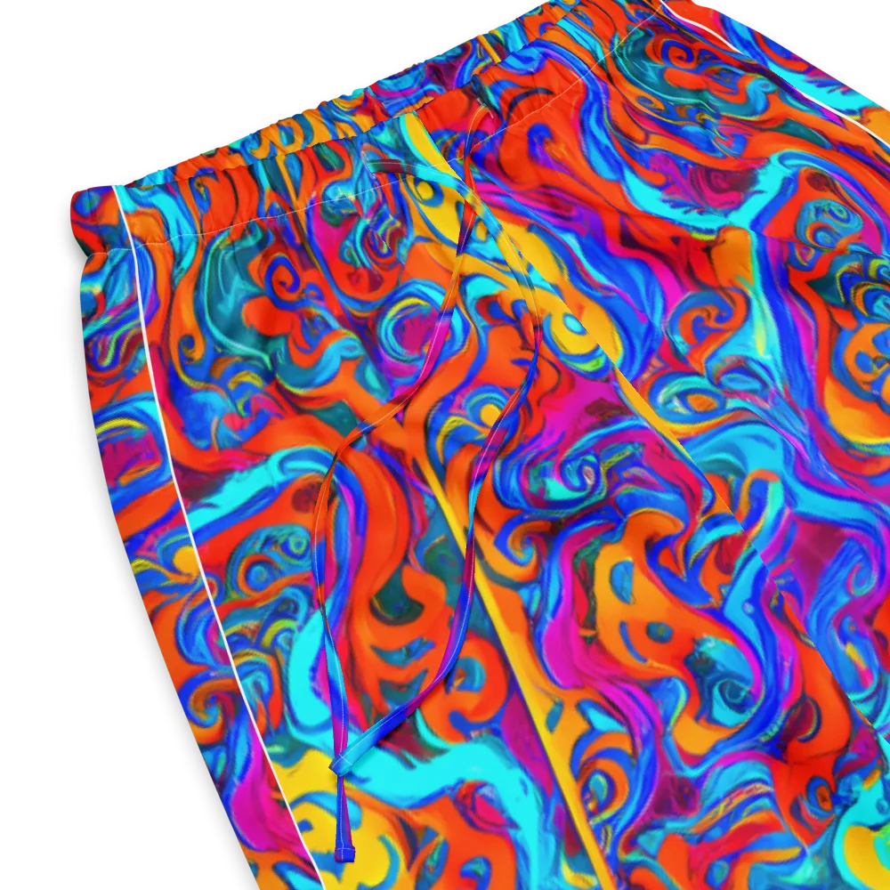 Cobalt Coral Maze on Women's Pajama Pants — Product details