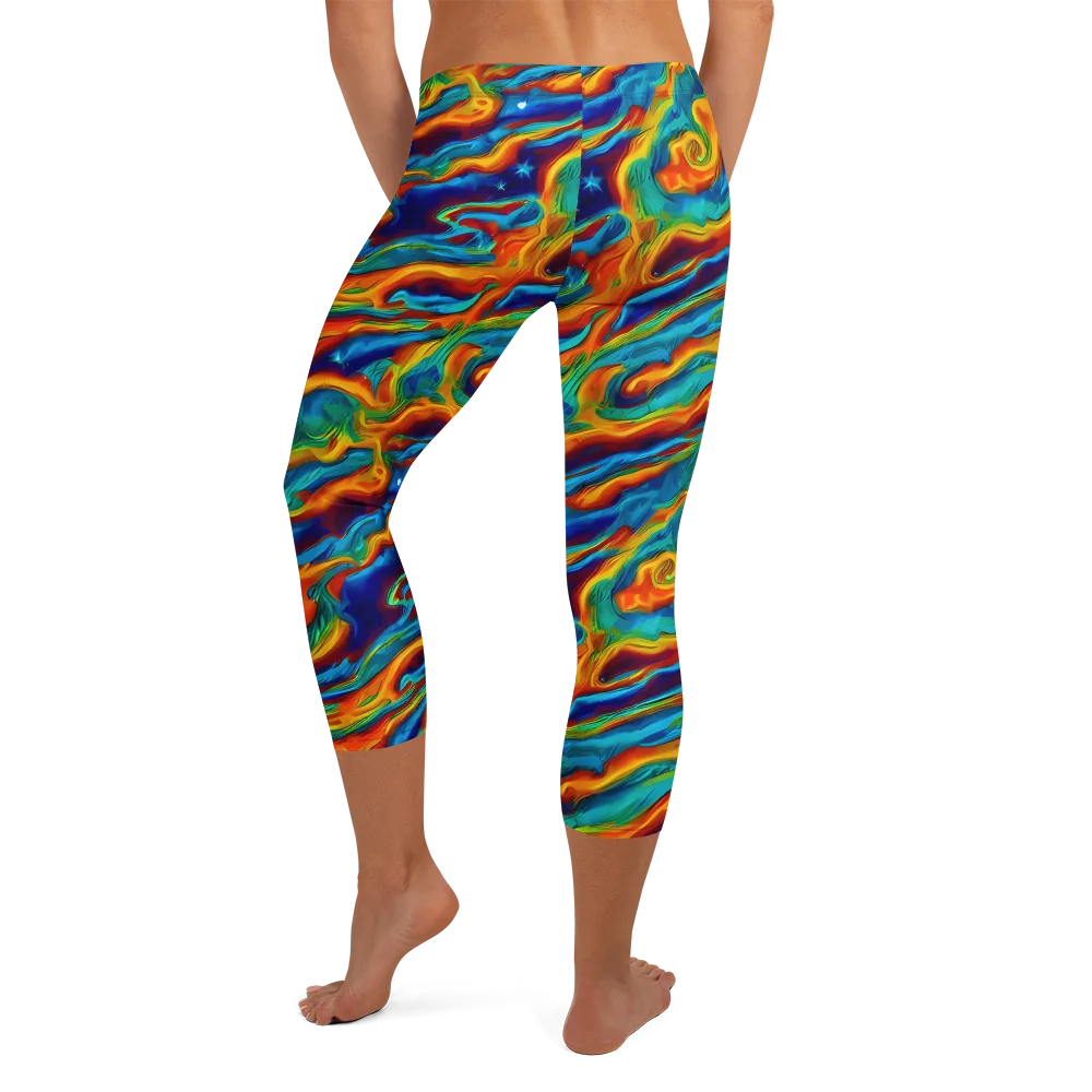 Carnival Current on Capri Leggings — Back