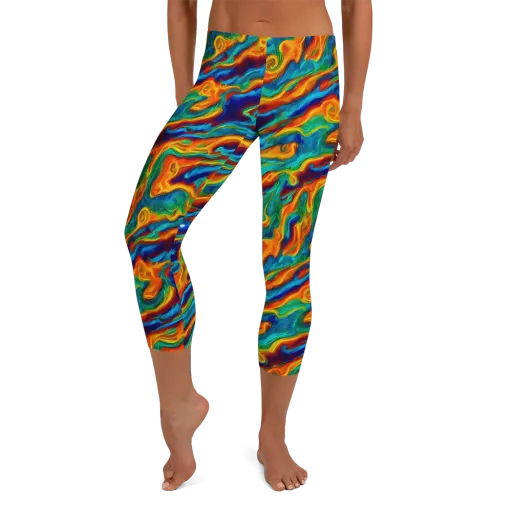 Carnival Current on a Capri Leggings