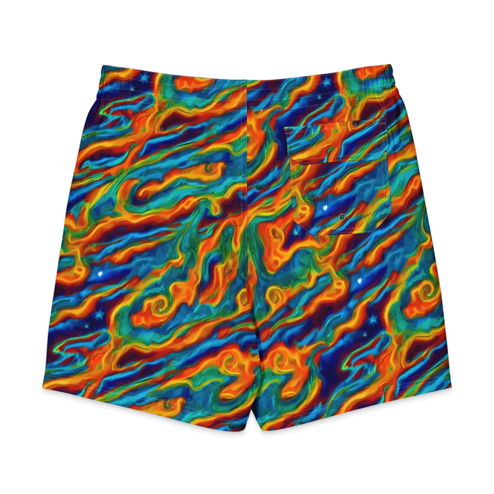 Carnival Current on Men's Board Shorts — Back